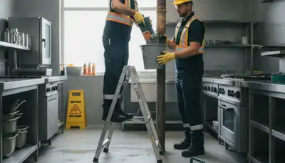 Emergency plumber repairing burst pipe in Troy, MI for same-day plumbing service