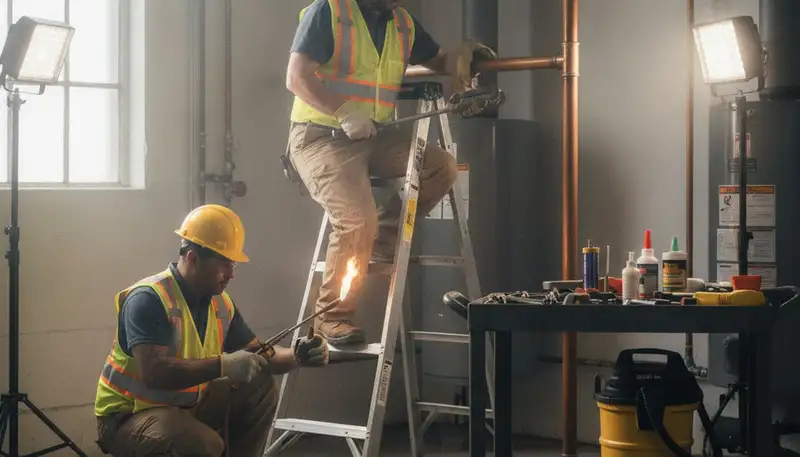 Emergency plumbing service van in Troy, MI for burst pipes and leak repairs