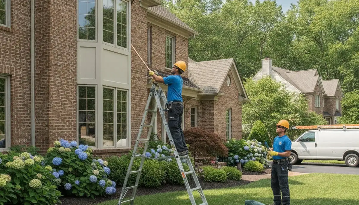 Troy, MI plumbing repair technician servicing residential pipes for emergency leak repair