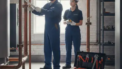 Plumber repairing a Troy, MI home plumbing issue for same-day service