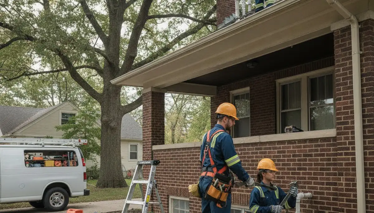 Plumber repairing pipes in Troy, MI for residential plumbing service
