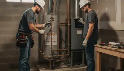 Plumbing repair service van in Troy, MI for Troy Plumbing and Heating