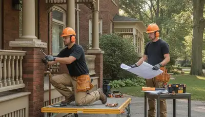 Plumber repairing pipes in Troy, MI for Troy Plumbing & Heating services