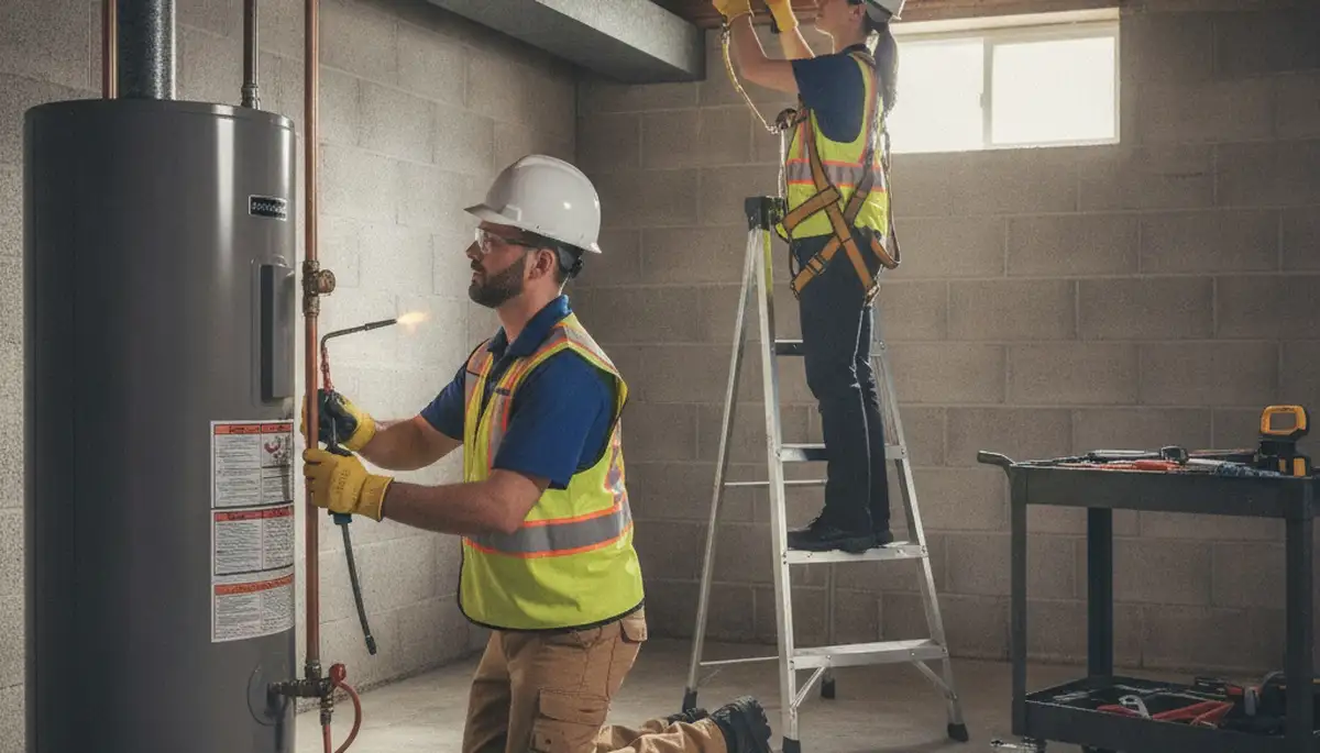 Plumbing repair technician serving Troy, MI for residential pipe and fixture repairs