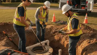 Troy, MI plumber inspecting septic repair issues for homes, fast local service and system troubleshooting