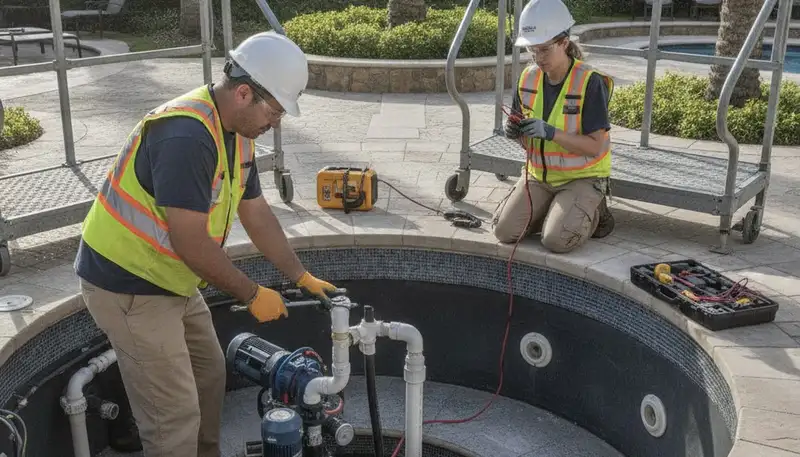 Spa repair service by Troy, MI plumbers for home spa maintenance and reliable plumbing support