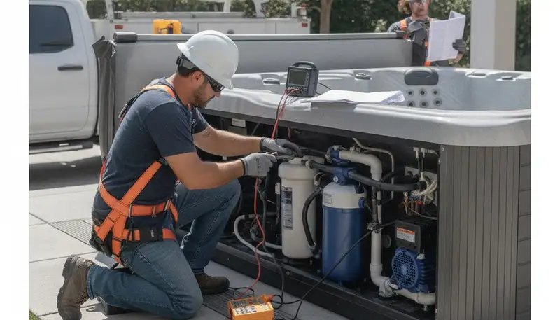 Spa repair service in Troy, MI for home plumbing systems and spa maintenance