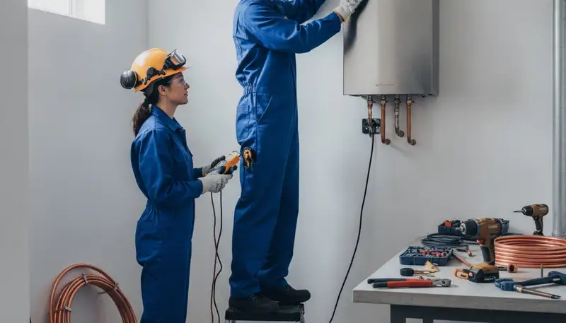 Tankless water heater service in Troy, MI for plumbing repair and installation